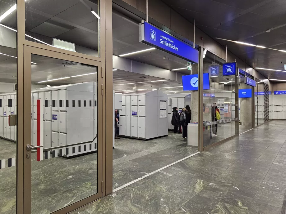 Шкафчета за багаж на Wien Hbf