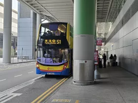S1 bus stop at the airport