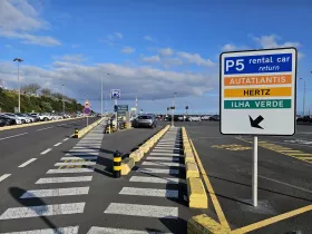 Паркинг за коли под наем, летище Ponta Delgada