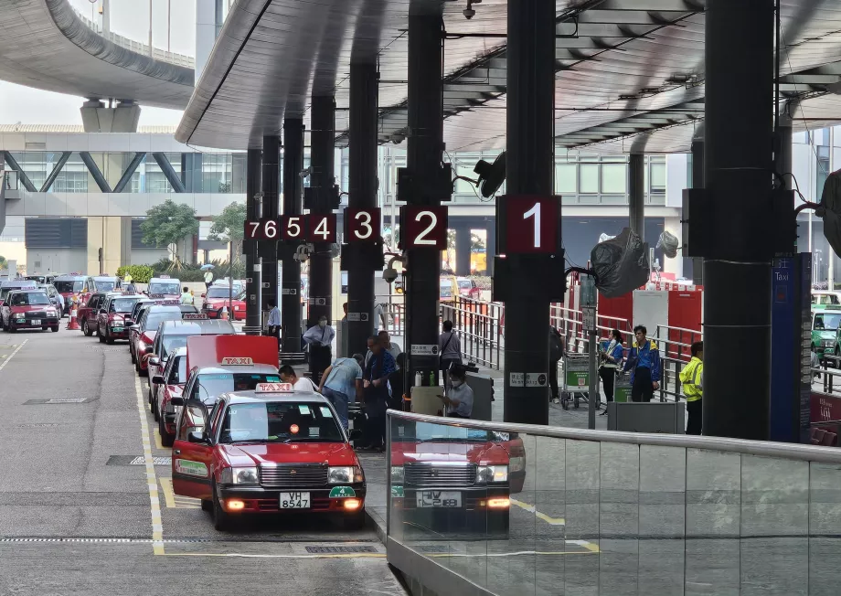 Taxi at Hong Kong Airport