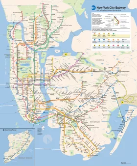Карта на метрото в Ню Йорк
