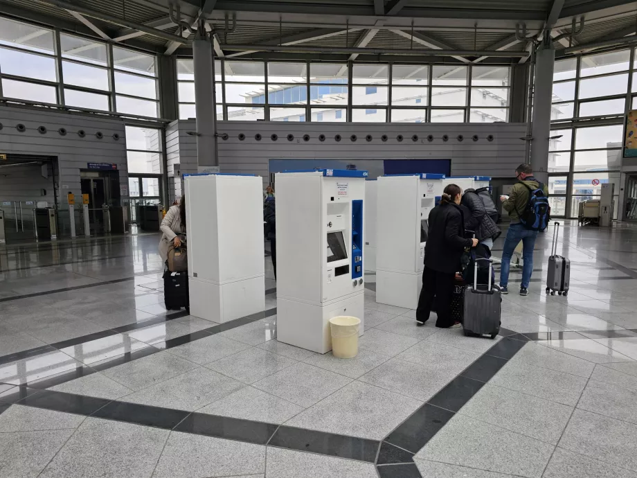 Ticket machines in the metro