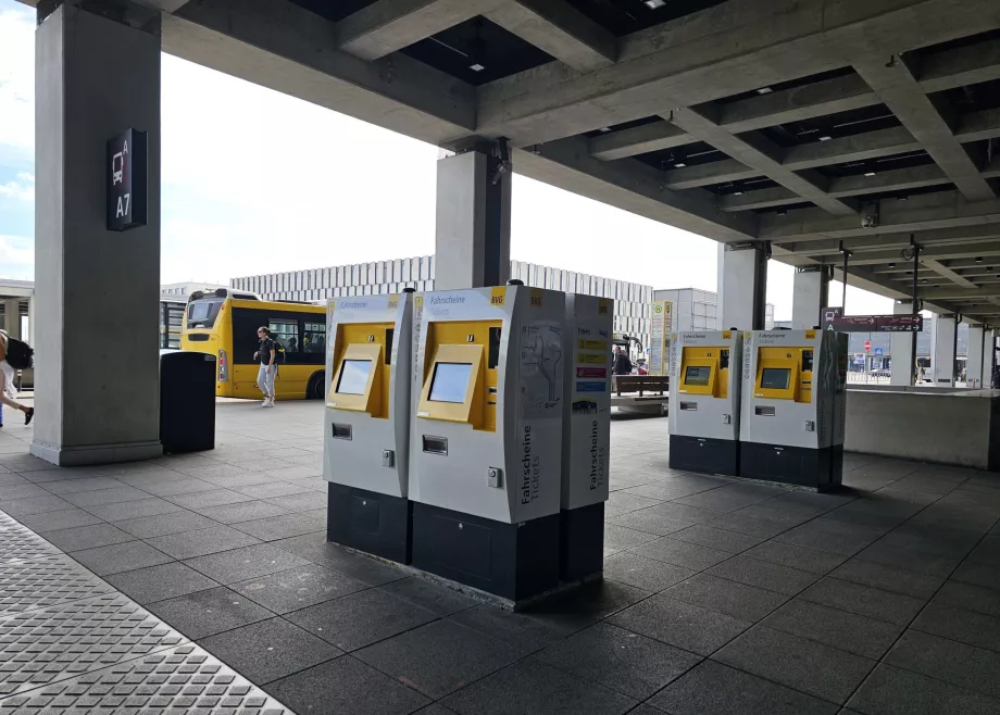 Ticket machines, bus stop