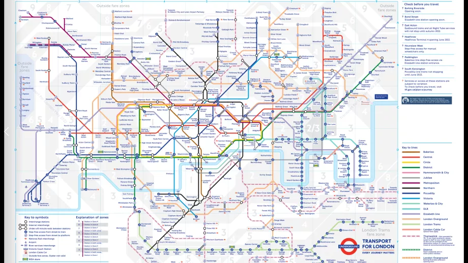 Карта на лондонското метро