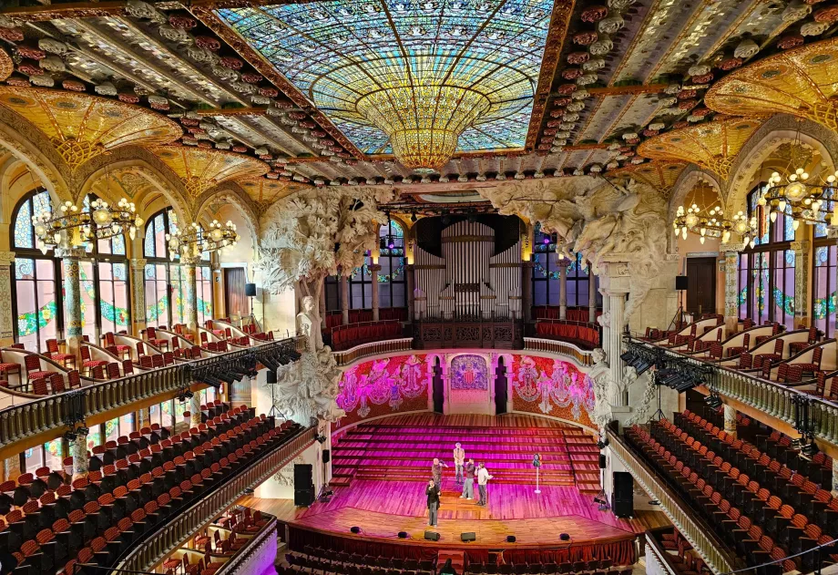 Palau de la Música Catalana, интериор