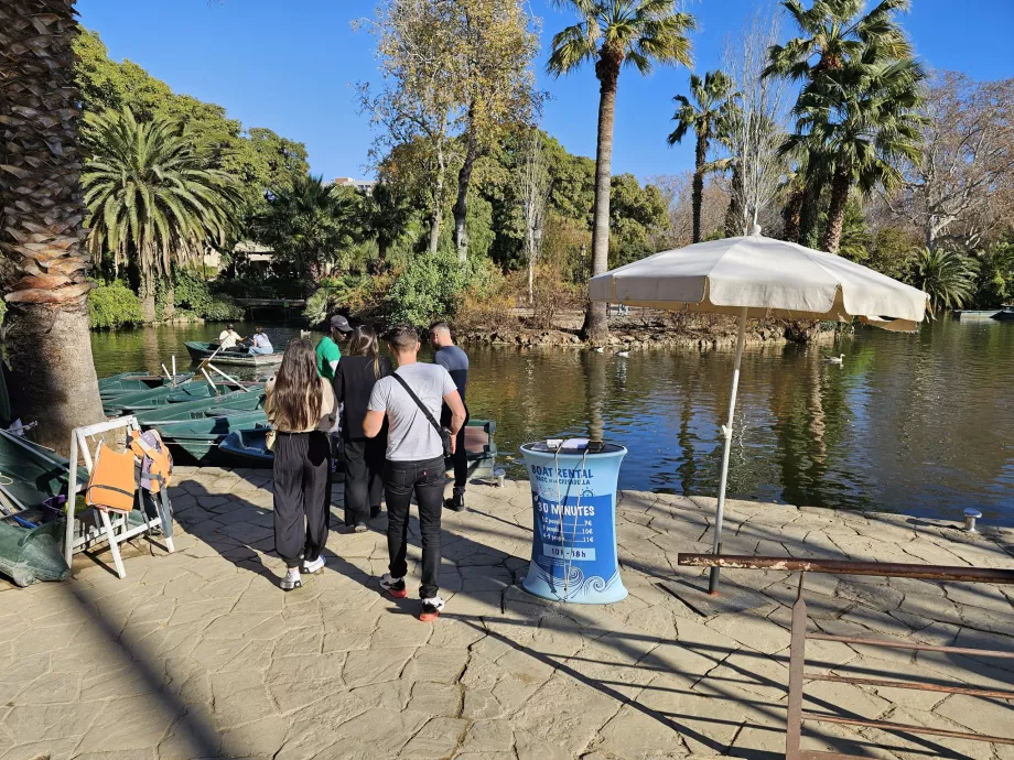 Лодка под наем, Parc de la Ciutadella