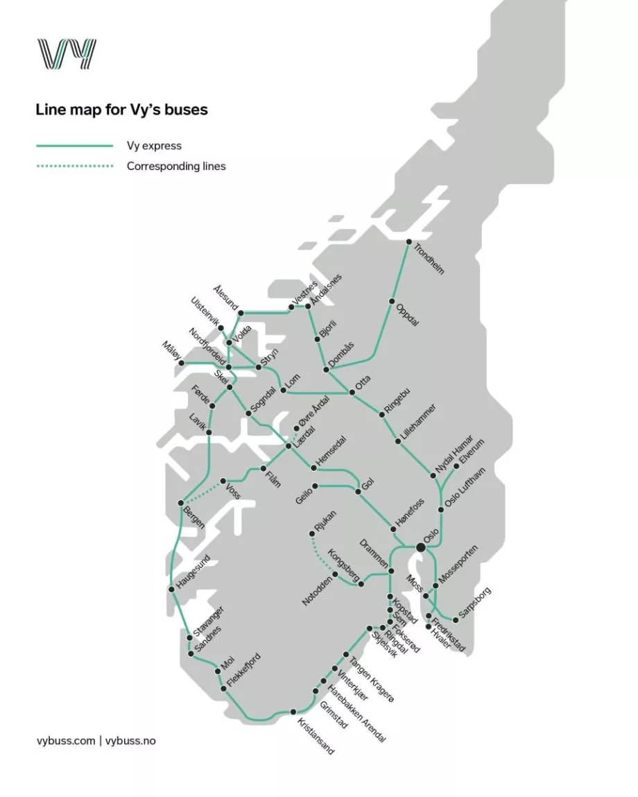 Мрежа от линии Vybuss