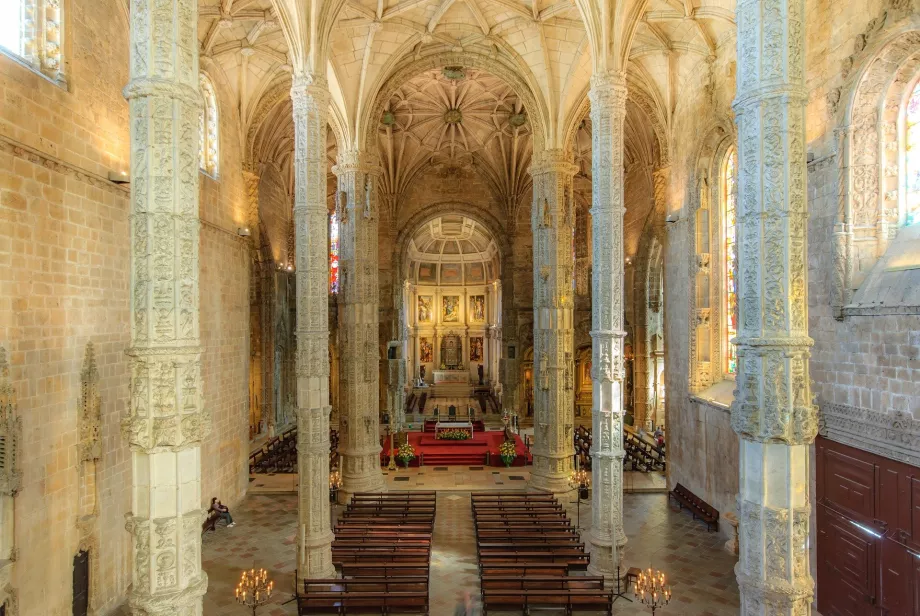 Интериор на църквата Санта Мария, Mosteiro dos Jeronimos