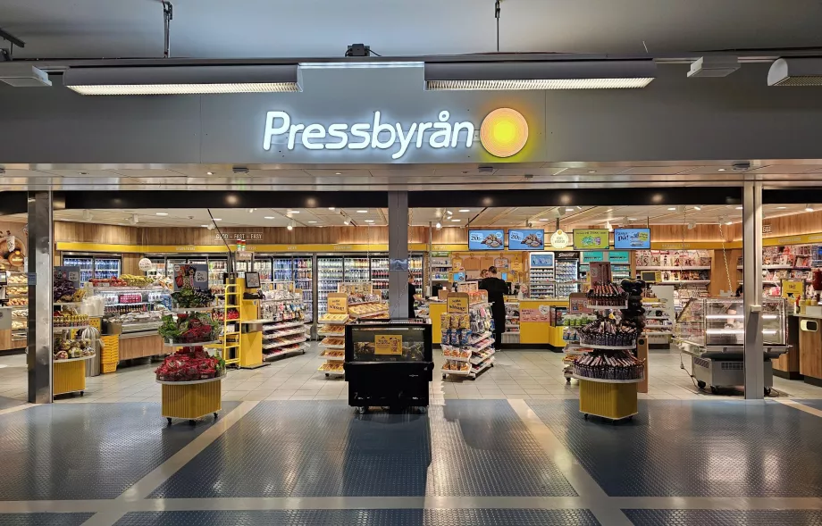 Pressbyran, Terminal 5, transit zone