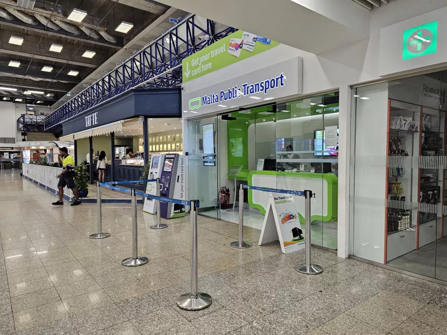 Public transport ticket office, arrivals hall